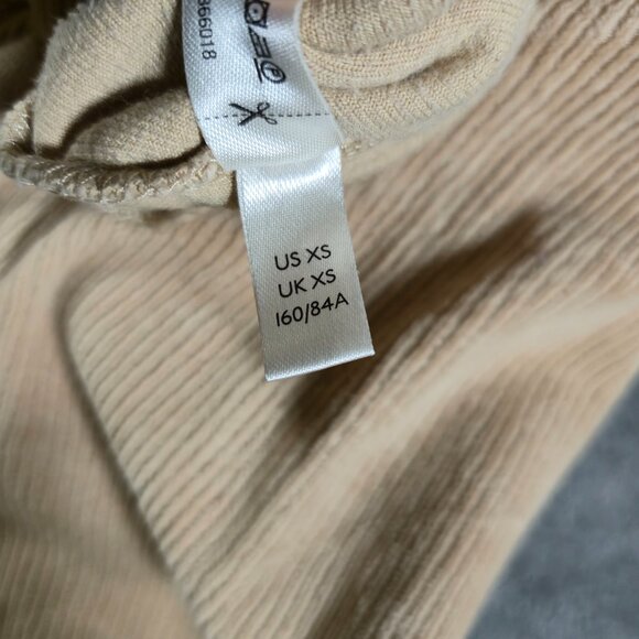 Daily Practice Anthropologie Womens Fine Corded Hoodie Size XS Boho Athleisure‎ - Picture 3 of 11